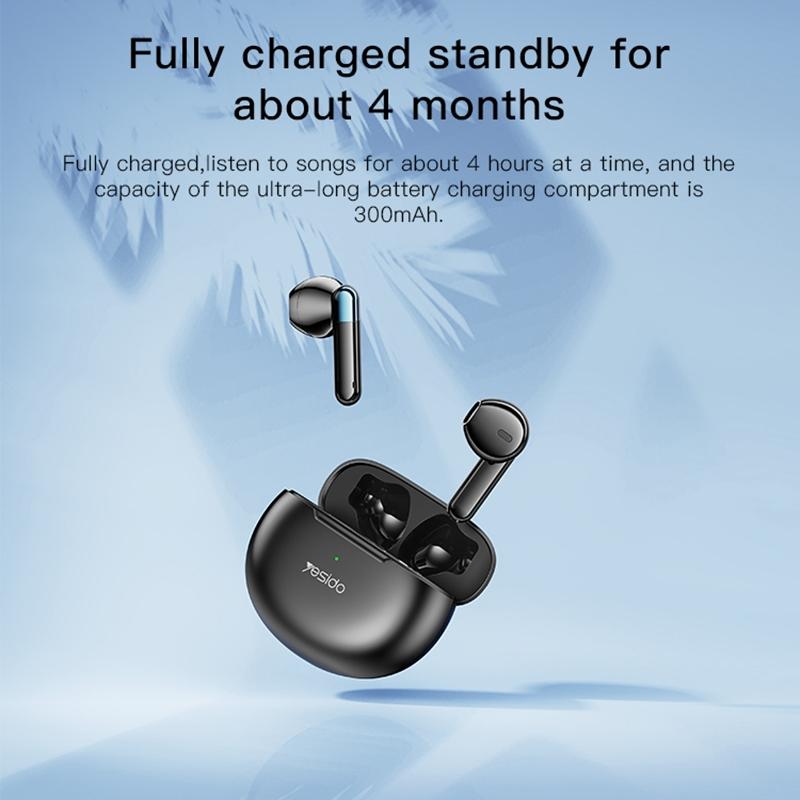 NNEIDS Wireless Noise-Cancelling Earbuds - Black