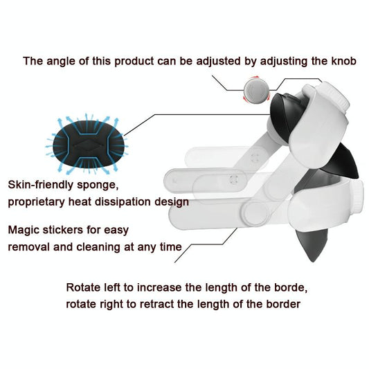 NNEIDS Meta Quest 3 Vr Head Strap - Adjustable